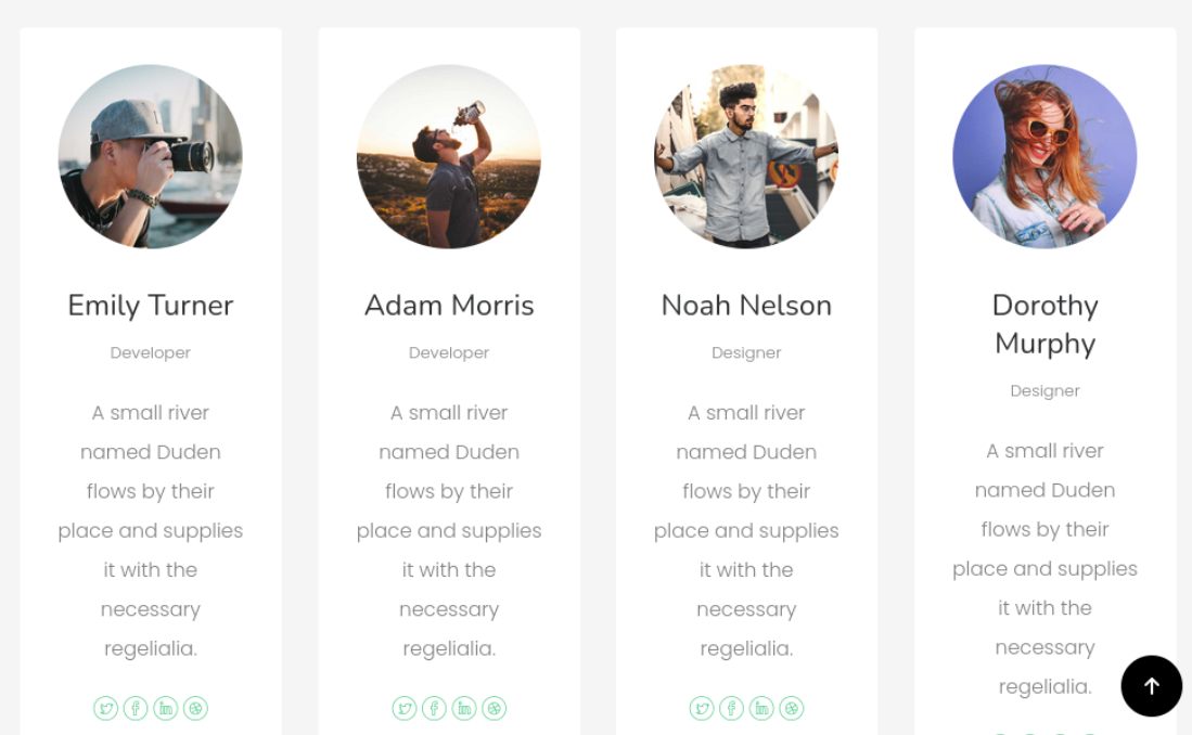 bunch of dev on about page